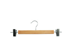 CINTRE PANTALON ET JUPE 34CM BOIS NATUREL
