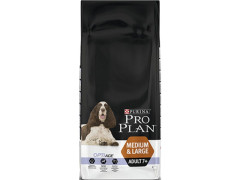 CROQUETTE CHIEN PRO PLAN MEDIUM&LARGE ADULTE 7+ RICHE POULET/RIZ 14KG