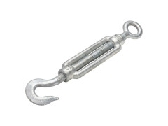 TENDEUR 1 OEIL+1CRO ACIER ZINGUE 200KG P/CABL D12MM STANDERS