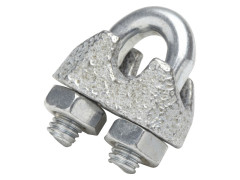 SERRE-CABLE ETRIER ACIER ZINGUE POUR CABLE 3/4MM /2 STANDERS