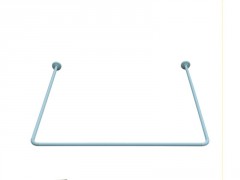 BARRE POUR RIDEAU DE DOUCHE UNIVERSELLE 3X90CM BLANC