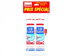 MASTIC BAIN ET CUISINE TRANSPARENT 280ML LOT DE 2