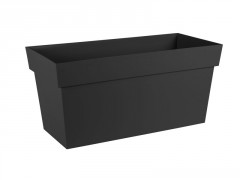 JARDINIERE TOSCANE 79X36X38.8 74L GRIS ANTHRACITE RESERVE EAU