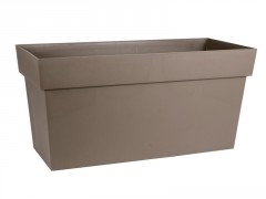 JARDINIERE TOSCANE 79X36X38.8 74L TAUPE RESERVE EAU