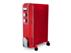RADIATEUR BAIN HUILE FIFTY 9 ELEMENTS 2000W ROUGE