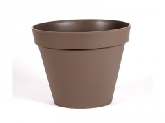POT ROND TOSCANE DIAM. 40X32 23L TAUPE
