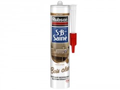 MASTIC SILICONE SALLE DE BAINS SAINE BOIS CLAIR CARTOUCHE 280ML