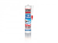 MASTIC SILICONE SALLE DE BAINS SAINE BLANC CARTOUCHE 280ML