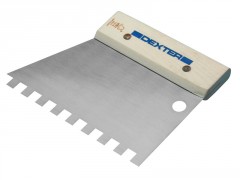 COUTEAU COLLE PARQUET/CARRELAGE DEXTER 18CM LAME ACIER MANCHE BOIS