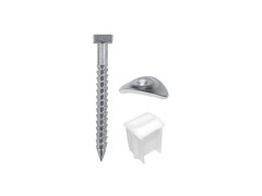 FIXATION TIREFOND 8X120MM METAL X10 KIT