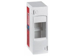 TABLEAU ELECTRIQUE BLANC VIDE 1RANG 2MODULE