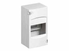 TABLEAU ELECTRIQUE BLANC VIDE 1RANG 4MODULES