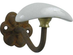 PATERE A FIXER 1 TETE AZUR ROUILLE PORCELAINE