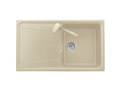 EVIER A ENCASTRER ROXANA 1 BAC +1 EGOUTTOIR L86XP50CM GRANIT+RES BEIGE