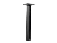 PIED MEUBLE CARRE 24X24X250MM ACIER NOIR