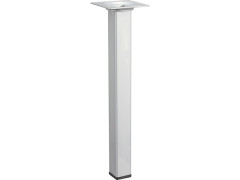 PIED MEUBLE CARRE 24X24X250MM ACIER GRIS