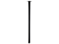 PIED TABLE CARRE 24X24X700MM ACIER NOIR