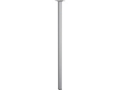 PIED TABLE CARRE 24X24X700MM ACIER GRIS