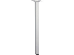 PIED MEUBLE CARRE 24X24X400MM ACIER GRIS