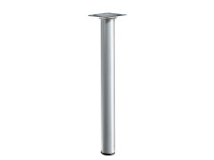 PIED MEUBLE CYLINDRIQUE 30X300MM ACIER GRIS
