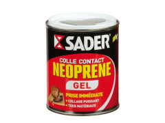 COLLE D'ASSEMBLAGE CONTACT NEOPRENE GEL SADER BEIGE BOITE METAL 750ML