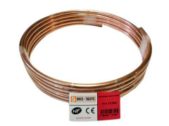 TUBE ALIMENTATION CUIVRE RECUIT 10X12MM COURONNE DE 5M