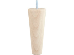 PIED LIT CONIQUE 58X150MM HETRE BRUT LOT DE 4