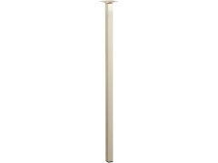 PIED TABLE BASSE CARRE 25X25X70CM ACIER BROSSE GRIS