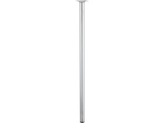 PIED TABLE CYLINDRIQUE FIXE 30x80CM ACIER CHROME