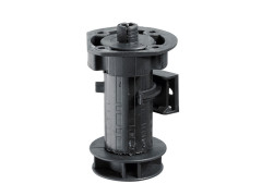 PIED CAISSON HAUTEUR 100MM PLASTIQUE NOIR LOT DE 4