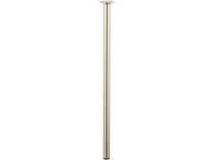 PIED TABLE CYLINDRIQUE 30X70CM ACIER BROSSE GRIS