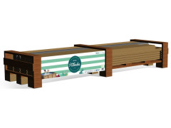 PISCINE PISTOCHE BWT MYPOOL BOIS CARREE 226X226X67