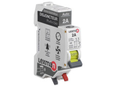 DISJONCTEUR PHASE + NEUTRE LEXMAN 2A BORNE