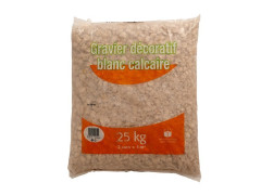 GRAVILLON BLANC CALCAIRE 25KG