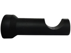 SUPPORT BOIS DIAMETRE 28 CHARME RECUP TIGE 80MM NOIR MAT