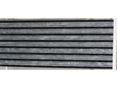 RIDEAU PORTIERE C114 CHENILLE FLORENCE 90X220 GRIS NOIR