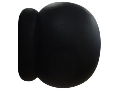 EMBOUT DIAMETRE 28 CHARME RECUP BOULE NOIR MAT  LOT DE 2
