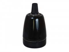 DOUILLE E27 CERAMIQUE NOIR D46 250V