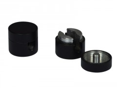 PASSES CABLE NOIR ALUMINIUM X2