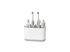 PORTE BROSSE A DENTS PLASTIQUE BLANC