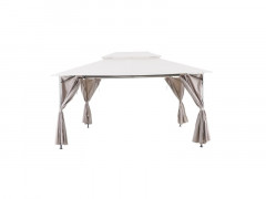 RIDEAUX GAZEBO NATERIAL OXIS ACIER 300X400 TAUPE X4