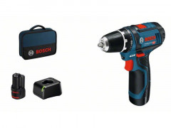 PERCEUSE VISSEUSE SANS FIL 12V 2AH BOSCH PRO GSR 12V-15 2 BATTERIES