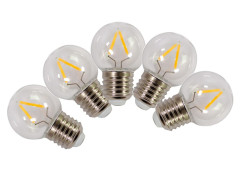 AMPOULE LED SPHERIQUE E27 18W 130 LUMENS CLAIRE BLANC TIBELEC X5