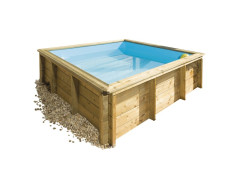 PISCINE HORS SOL TROPIC JUNIOR BOIS 226X226CM