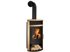 POELE A BOIS BBC HYDRO JUSTUS ISLAND AQUA SABLE 10 KW