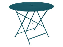 TABLE DE JARDIN PLIANTE BISTRO BLEU DIAMETRE 96 CM