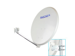 PARABOLE ACIER ELECTROZINGUE QUICK 85CM+LNB SEDEA