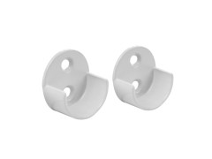 SUPPORT MUR OUVERTS DIAMETRE 25 ROND BLANC SPACEO LOT DE 2