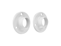 SUPPORT MUR FERMES DIAMETRE 18 ROND BLANC SPACEO LOT DE 2