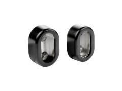 SUPPORT MUR FERMES DIAMETRE 30X15 OVAL NOIR SPACEO LOT DE 2